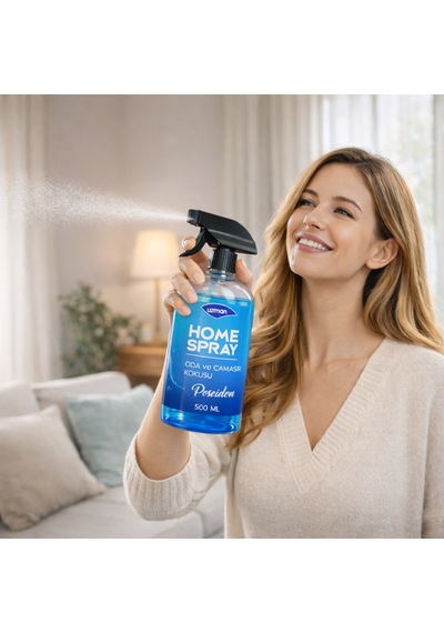 Uzman Home Spray Posedion Oda Spreyi - Çamaşır Kokusu 500 Ml 15 Adet Ev, Ofis, Araç Okyanus