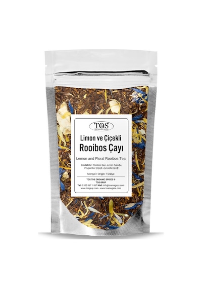 Tos The Organic Spices Limon ve Çiçekli Rooibos Çayı 250 G