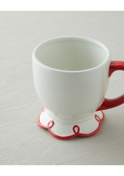 English Home Lovely Loop Dolomite Kupa 320 Ml Kırmızı