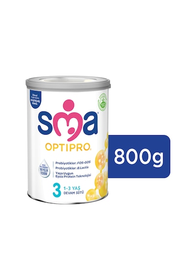 SMA Optipro 3 Probiyotik Devam Sütü 800 G + Biberon SMA Optipro 3 Probiyotik Devam Sütü 800 G + Biberon