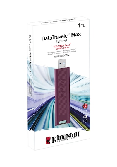 Kingston DataTraveler Max DTMAXA1TB 1 TB Type-A USB 3.2 Flash Bellek