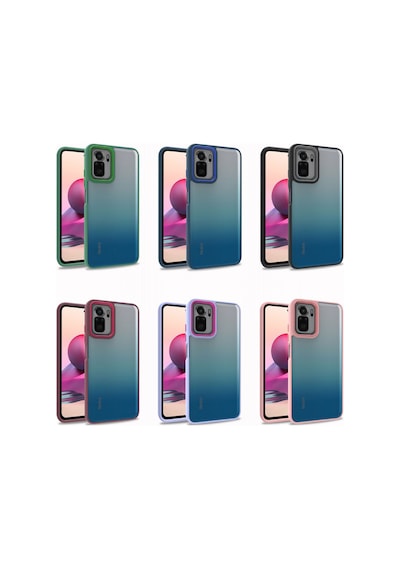 Zore Redmi Note 10 Kılıf Nvth Flora Kapak - Yeşil