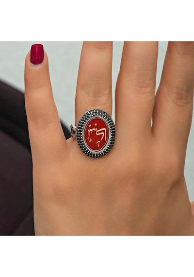 Gümüş Kişiye Özel Kadın Yüzük (546179064)