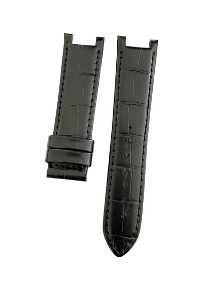Guess Uyumlu 22 Mm Hakiki Deri Saat Kordonu Klipsli Model - Siyah