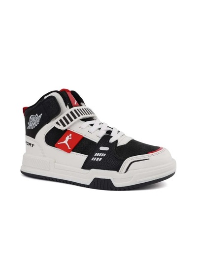 Cool King Unisex Çocuk Günlük Sneaker Uzun Boğazlı Spor Bot Siyah