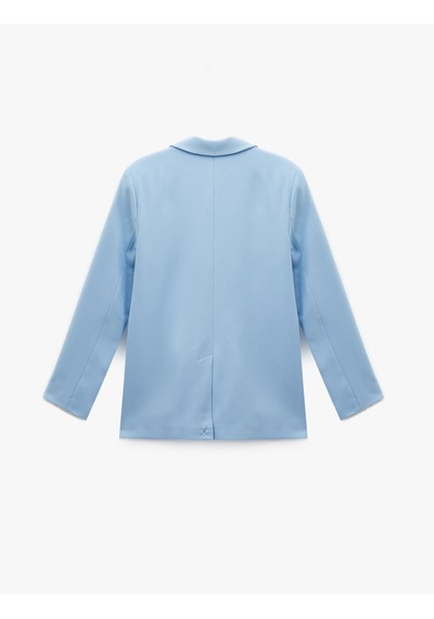 Koton Koton X Melis Ağazat - Uzun Kollu Kruvaze Oversize Blazer Ceket Mavi 6wak50046ew Mavi Koton Koton X Melis Ağazat - Uzun Kollu Kruvaze Oversize Blazer Ceket Mavi 6wak50046ew Mavi