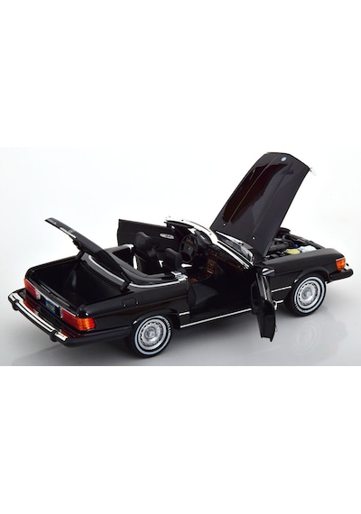 1:18 Norev 1979 Mercedes 450sl R107 Us-version American Gigolo Black Diecast Metal Minyatür Model Araba 25cm