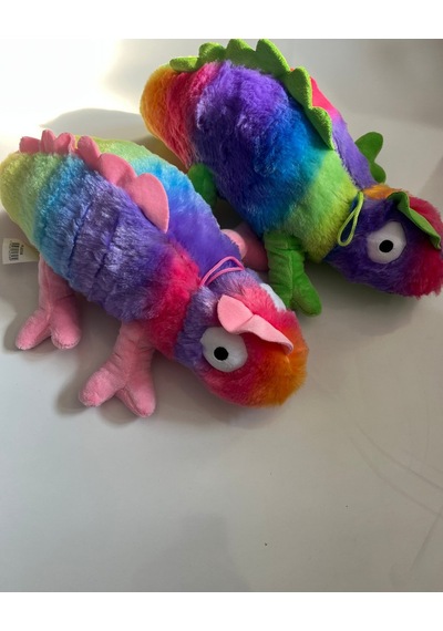 Peluş Bukalemun 40 Cm Çok Renkli