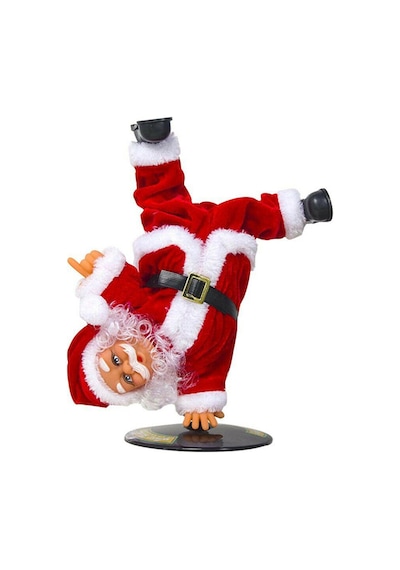Elektrikli Müzik Noel Baba Noel Ters Dans Bebek Süslü Oyuncak Hediye Dekor Santa Bebek