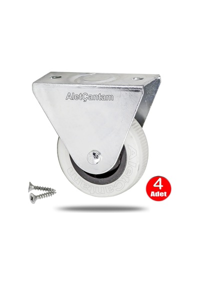Aletçantam Sabit Mobilya Tekeri Dolap Tekerlek  50 x 18 MM -4 Adet
