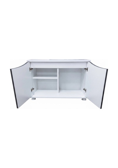 Kanki Pet Western Seri Akvaryum Sehpası 80x45x69 Cm - Beyaz/antrasit - Western8045b-ant1