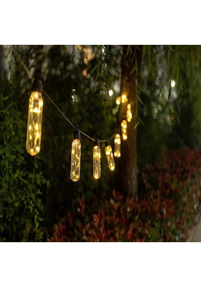 9 Adet Solar LED Şişe Sarkıt Işık Güneş Enerjili Bahçe Balkon Teras Çardak Dekoratif Aydınlatma Lambası IP44