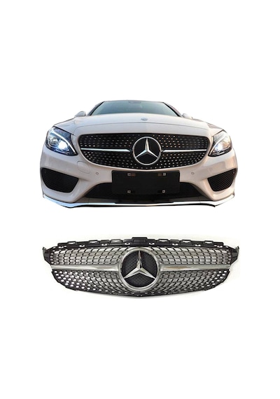 Mercedes W205 Diamond Amg Ön Panjur Izgara 2015-2018 Arası