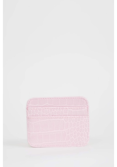 Defacto Kadın Suni Deri Croco Kartlık W2526AZNSPN3 Pembe