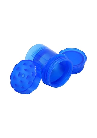 Efotech Grınder Parçalayıcı Plastik Baharat Öğütücü Herb Spice 4 Katmanlı 58mm-mavı Diğer