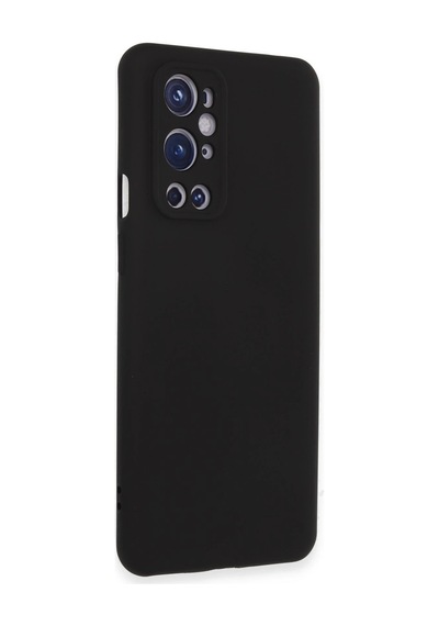 Cosmotex Newface One Plus 9 Pro Kılıf Nano İçi Kadife Silikon - Siyah Sıyah