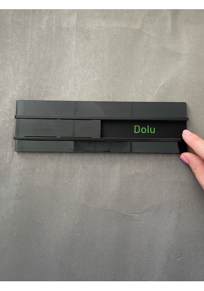 Siyah Basic Özel Seri Dolu&boş Levhası