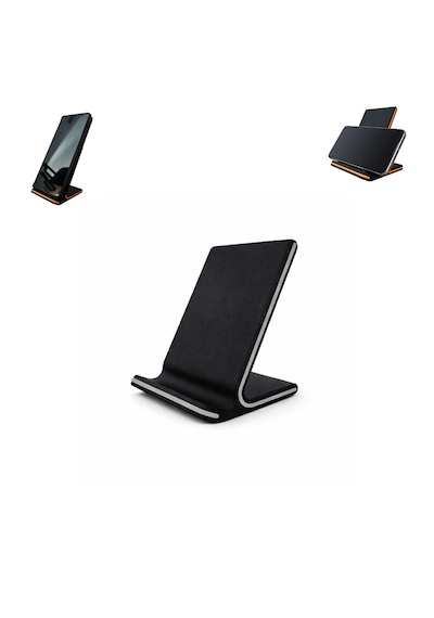 Özel Üretim Telefon Standı Telefon Tutucu Masaüstü Vb. İçin Özel Tasarım Ebat: 10,3 Cm X 6,9 Cm X 7 Cm Siyah - Gri