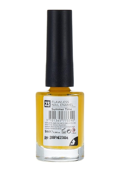 Cosmetics Nail Flawless Oje 23 Summer Time, Sarı