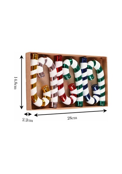Asılabilir Yılbaşı Yeniyıl Ağacı Süsü Baston Şeker Candy Cane 14cm Christmas New Year Candy Stick Ornaments