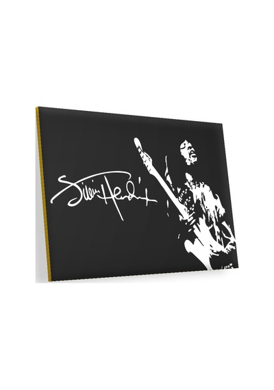 Cakasepetim Jimi Hendrix Gitarist İmzalı Sb Ahşap Mdf Tablo