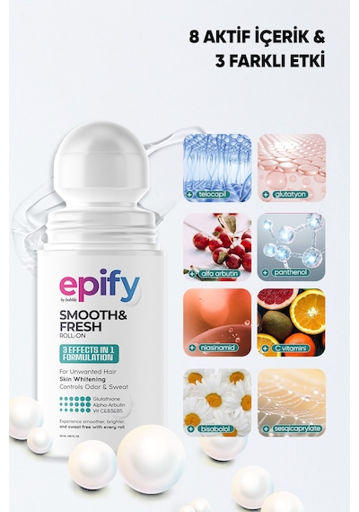 Epify Smooth & Fresh Unisex Roll-On Deodorant 50 ML