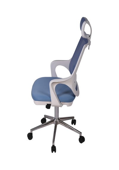 Ofisbazaar Buya Beyaz Fileli Ofis Koltuğu Ergonomik Ve Modern Tasarım Açık Mavi Mavi Ofisbazaar Buya Beyaz Fileli Ofis Koltuğu Ergonomik Ve Modern Tasarım Açık Mavi Mavi