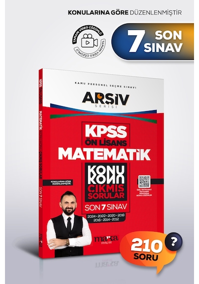 Kpss Ön Lisans Matematik Konu Konu Çıkmış Sorular Son 7 Sınav Tamamı Çözümlü