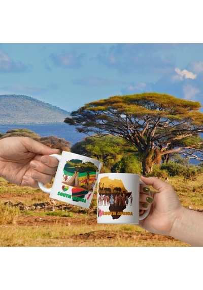 Güney Afrika Kupa Bardak 2 Adet Seyahat Hatıra South Africa Mug