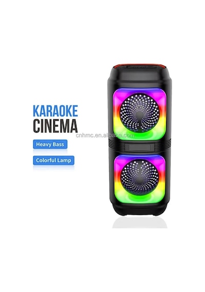 Lipon Işıklı Bluetooth Hoparlör Ses Bombası Mikrofonlu Karaoke Yüksek Ses Yeni Rgb 10watt