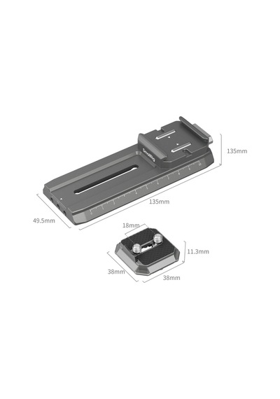 Smallrig 4638 Djı Rs 2 / Rsc 2 / Rs3 / Rs 3 Pro / Rs 4 / Rs 4 Pro İçin Hawklock H38 Manfrotto Hızlı