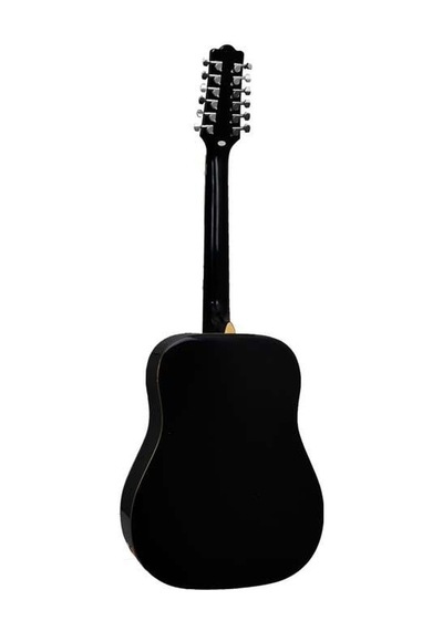 Extreme Xa12bk Akustik Gitar Siyah Ihlamur Gövde Kesik Kasa