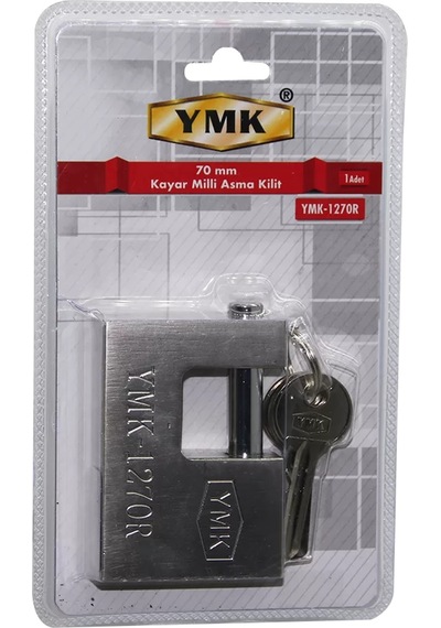 70mm Gri Kayar Milli Asma Kilit Timya/go1395 202602