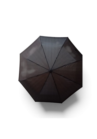 Elma Shop Tam Otomatik Şemsiye - Siyah Mini Kareli - Dayanıklı - Kırılmaya Karşı Yay Destekli - 100 Cm Çap - Eva Su Geçirmez Yağmurluk Hediyeli Siyah - Gri