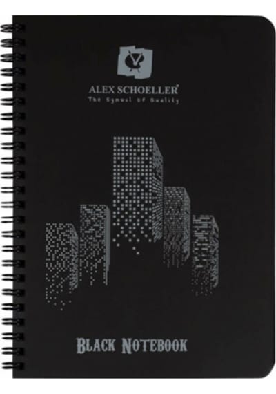 Alex Schoeller A6 Siyah Defter 60 Sayfa Alx-1620