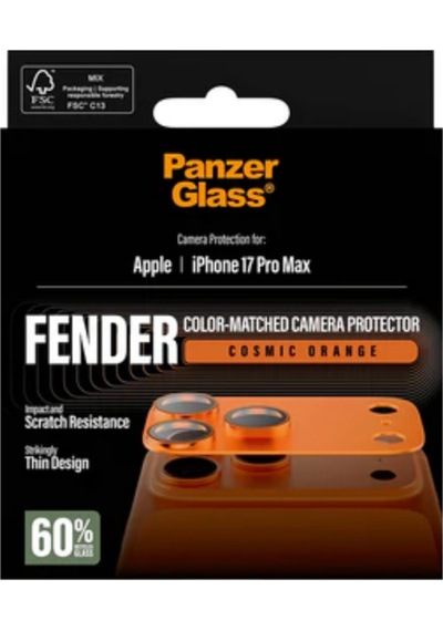 Panzerglass Apple Uyumlu iPhone 17 Pro Max Fender Kozmik Turuncu Lens Koruyucu Turuncu