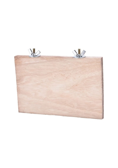 Kare Ahşap Stant 30cm X 30cm , Kafes Platformu, Muhabbet Kuşu Tüneği Tünek