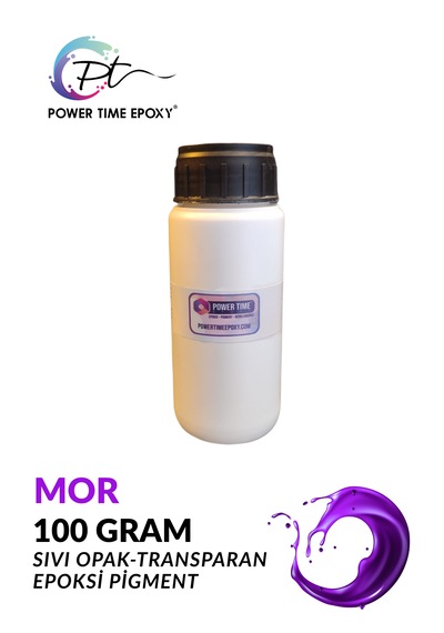 Opak & Transparan Sıvı Pigment Boya 100 Gram / Mor / Epoksi Için