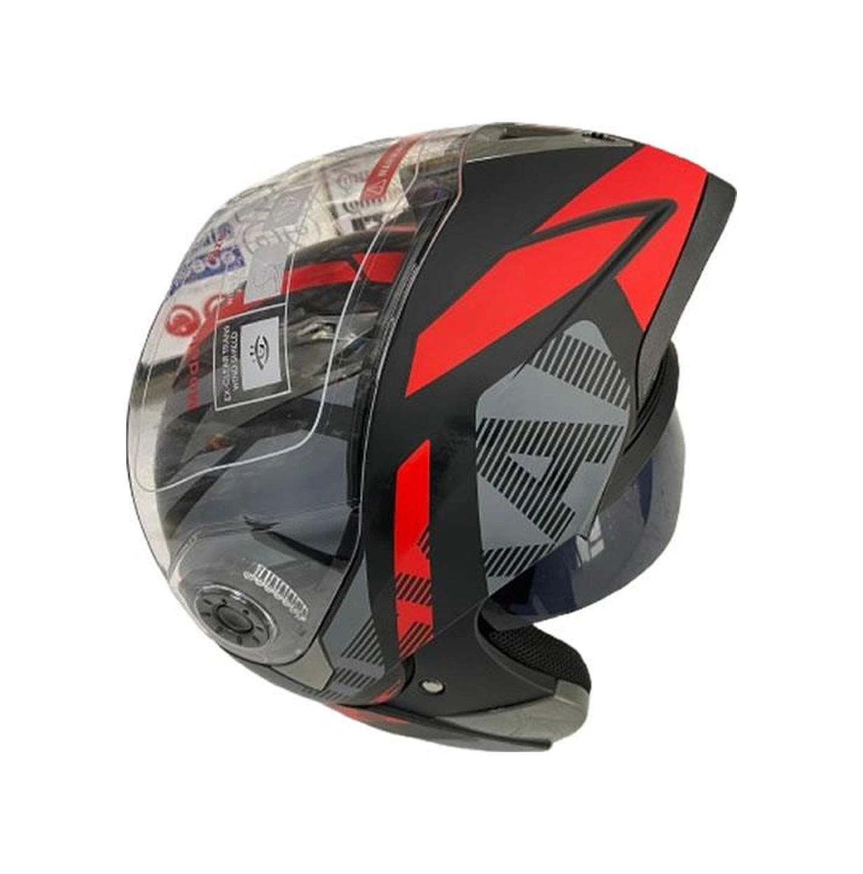 Jk20 Çene Açılır Güneş Vizörlü Kask Kırmızı