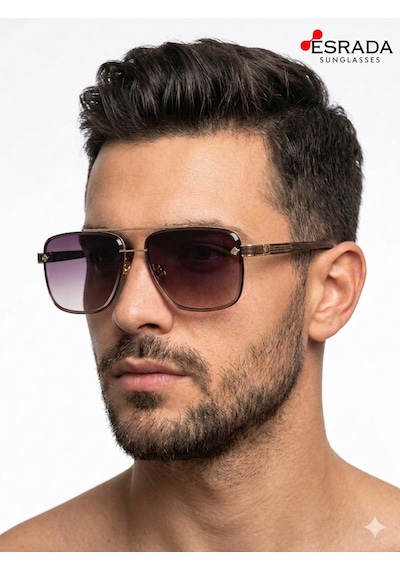 Esrada Zoya 2562 C03 59 Unısex Güneş Gözlüğü Kahverengi