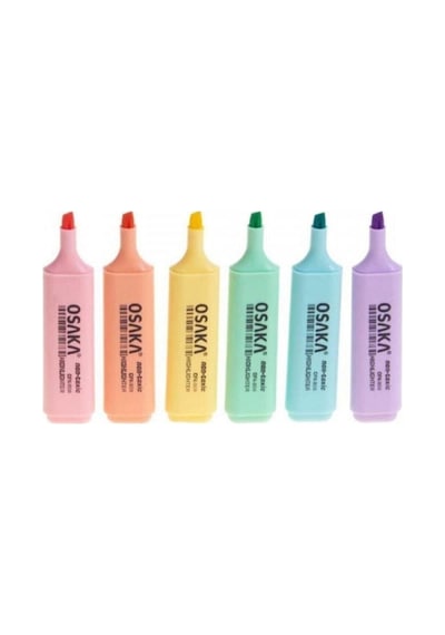 Pastel Renk Fosforlu Kalem 6'li Set - 02356489632145 Genel
