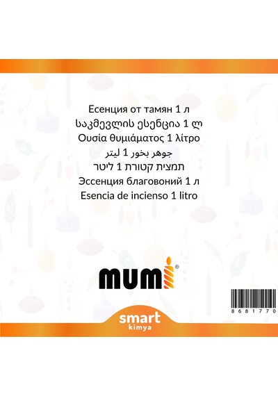 Tütsü Mum Esansı 1 Litre Şeffaf