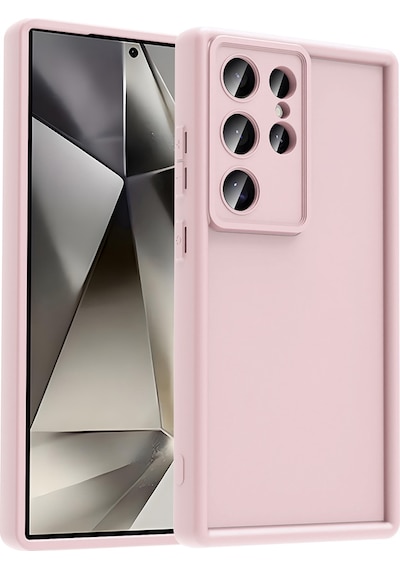Zore Galaxy Uyumlu S24 Ultra Kılıf Kamera Korumalı Msra Ananas Kapak - Pembe Pembe