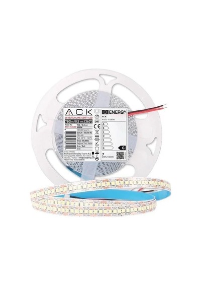 Ack 4000k 12w 240 Led'li Şerit Led As01-02801 Beyaz