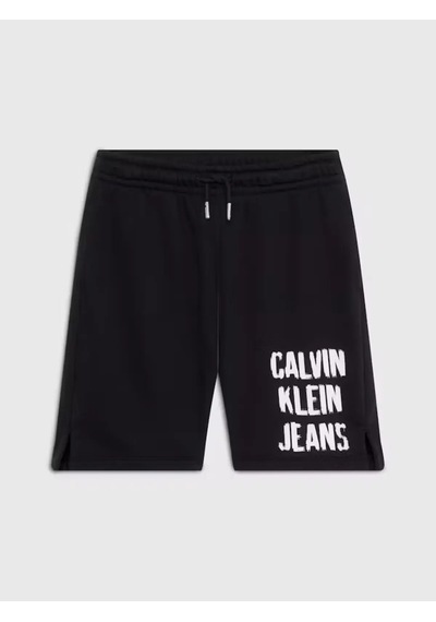 Calvin Klein Pıxel Logo Relaxed S, Beh Siyah Çocuk Şort