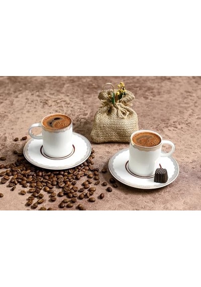 Limoges Rosehip 2 Kişilik Kahve Takımı 85cc Acı Kahve