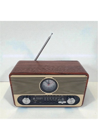 Everton Rt-566 Bluetooth-usb-sd-fm Şarjlı Saatli Nostaljik Radyo Kdo