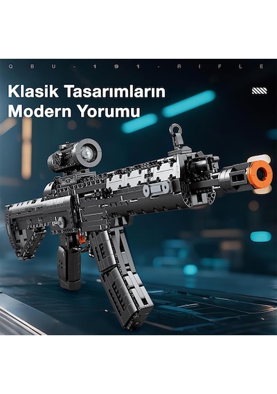 Reobrix 77024 Saldırı Tüfeği Qbu-191 Yaratıcı Yapı Blok Seti Building Blocks Assault Rifle Qbu-191 - 1593 Parça