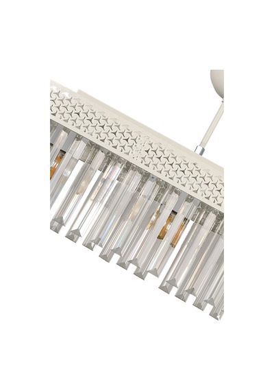 Begüsa Sitrus 3.lü Elips Lux Kristal Beyaz Avize