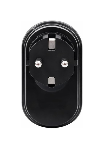 2'li Golyat Fiş, İkili Topraklı Duvar Tipi Priz Çoklayıcı Fiş, 16a 250 Volt, Max 3600 Watt Siyah Standart